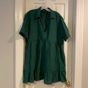 Zara size XL mini dress. Flowy linen material.